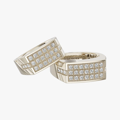 Triple Shine Diamond Matching Wedding Rings